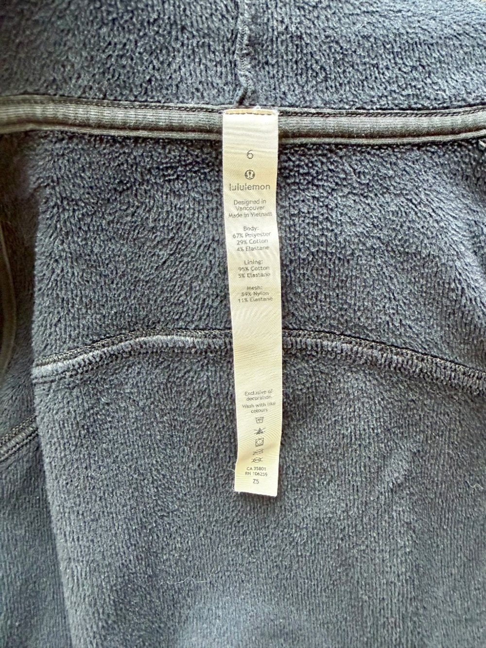 Lululemon Scuba Full-Zip Hoodie — Black/Gold - Picture 7 of 7